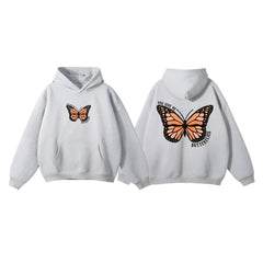 Butterfly Printed Women Hoodie