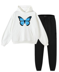 Butterfly Printed Women Tracksuit
