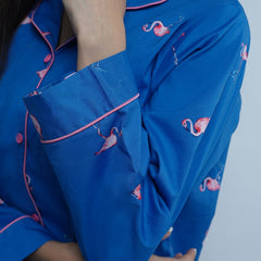 FLAMINGO PRINT COTTON PJ SET