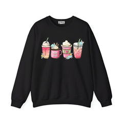Pack of 2 Drink Coffee/Butterfly Printed Women Sweatshirts