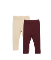 BUNDLE OF 2 RIBBED LEGGINGS