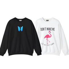 Pack of 2 Butterfly/Dont Make Me Printed Women Sweatshirts