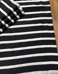 Timeless Black & White Print 2 pcs Unstitched Linen