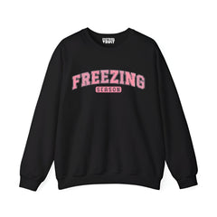 Freezing Printed Women Sweatshirt-Black