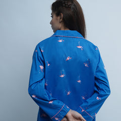 FLAMINGO PRINT COTTON PJ SET