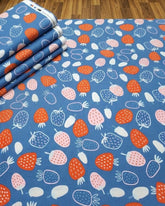 Berry Bloom Print 2 pcs Unstitched Linen