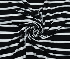 Timeless Black & White Print 2 pcs Unstitched Linen
