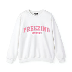 Freezing Printed Women Sweatshirt-White