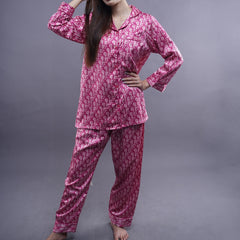 D PRINT MATT SILK PJ SET