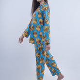BURGER PRINT SOFT LINEN PJ SET