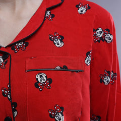 MICKEY PRINT SOFT LINEN PJ SET