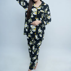 FLORAL PRINT SOFT LINEN PJ SET