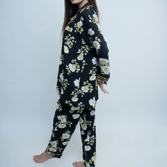 FLORAL PRINT SOFT LINEN PJ SET