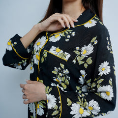 FLORAL PRINT SOFT LINEN PJ SET