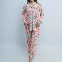 FLOWER PRINT SOFT LINEN PJ SET