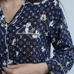 Mickey PRINT SOFT LINEN PJ SET