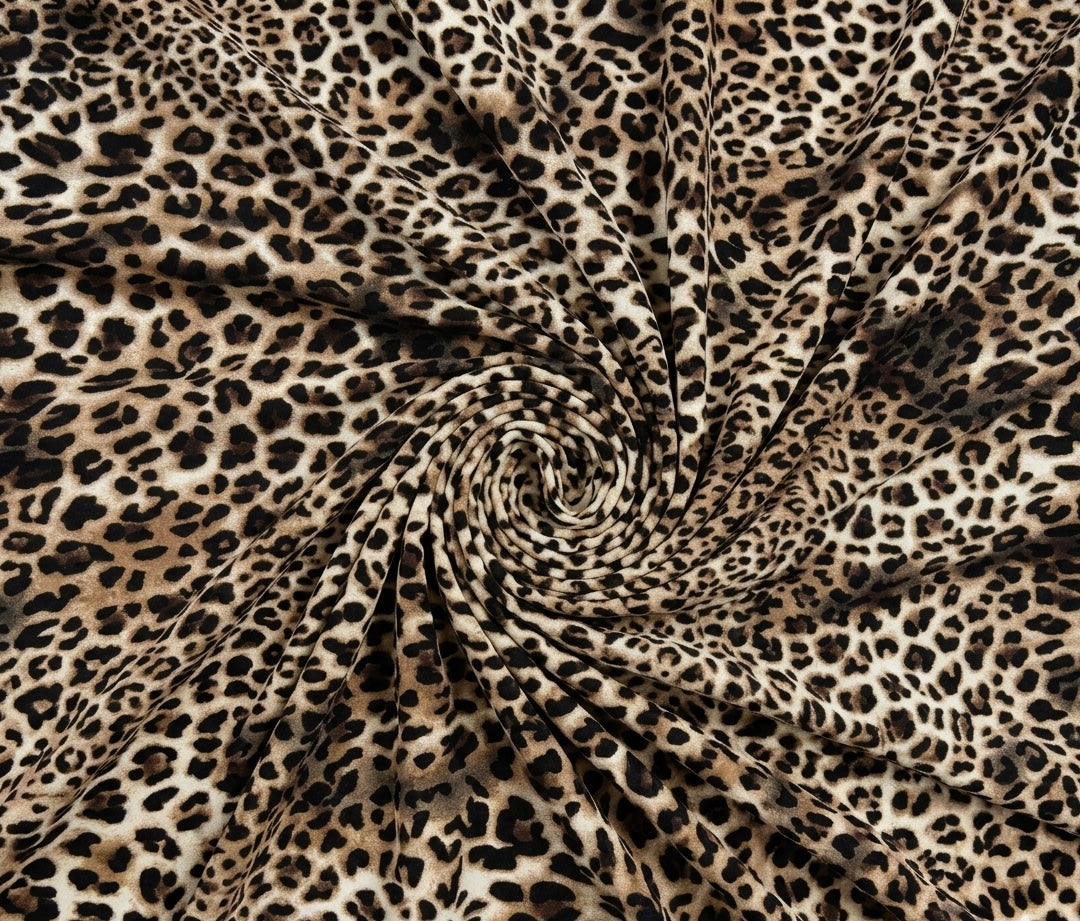 Cheetah Print 2 pcs Unstitched Linen
