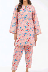 Ditsy Floral Print 2 Pcs Unstitched Linen