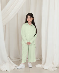 Front Button Girl Two Pieces Co Ord Set
