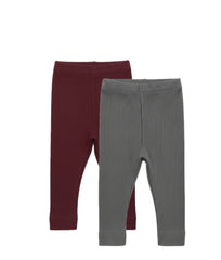 BUNDLE OF 2 RIBBED LEGGINGS