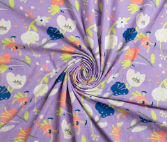 Artistic floral Print 2 pcs Unstitched Linen