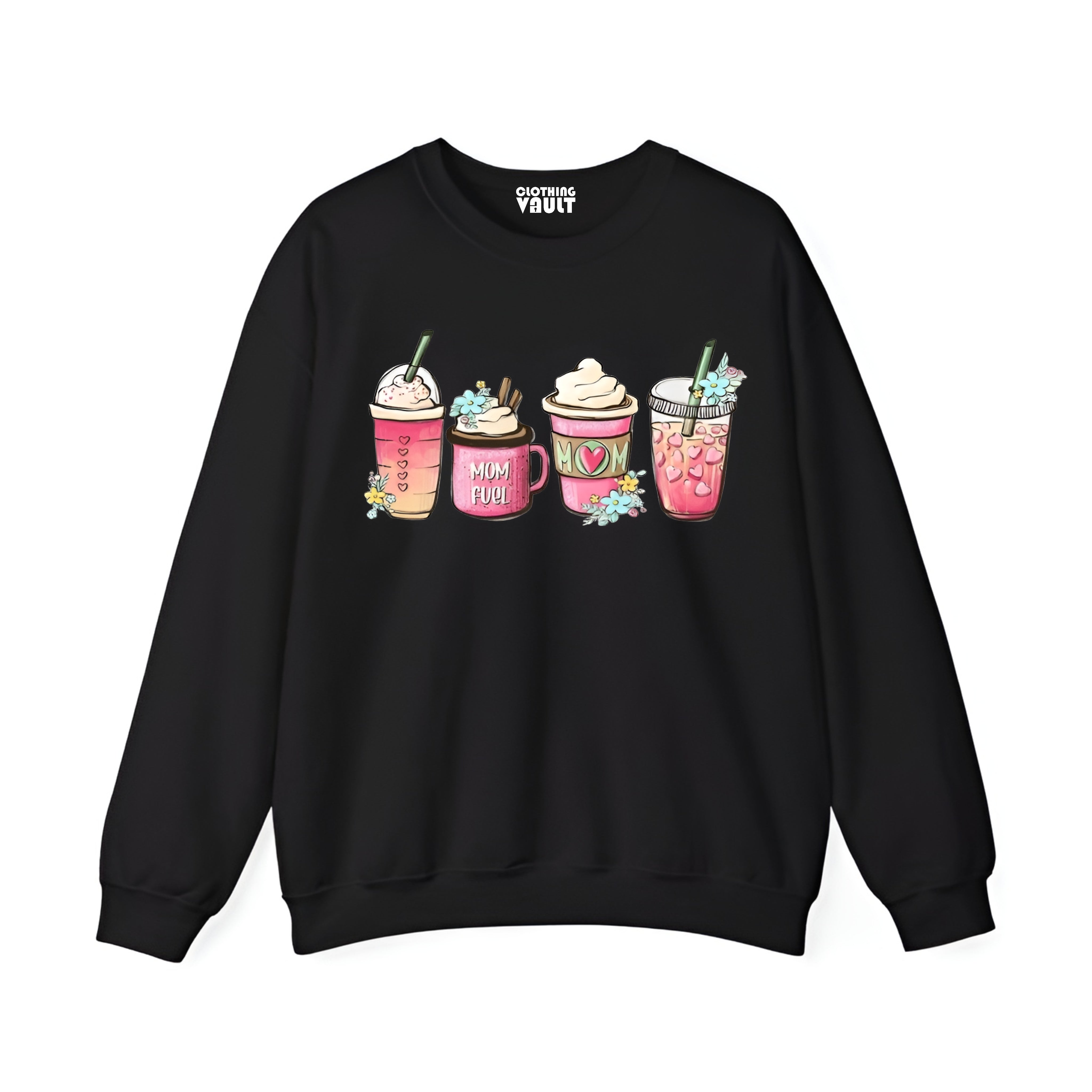 Pack of 2 Drink Coffee/Butterfly  Printed Women Sweatshirts