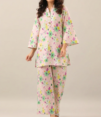 Candy Floral Print 2 Pcs Unstitched Linen