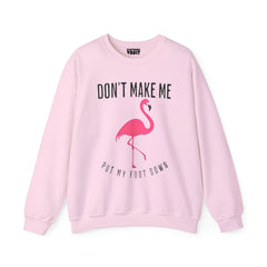 Dont Make Me Printed Women Sweatshirt-Pink